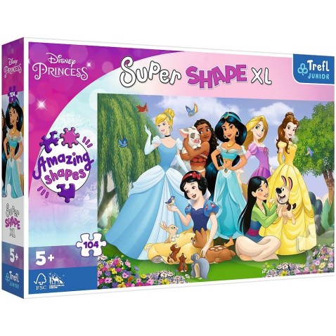 Puzzle 104 XL Super Shape Princezny v zahradě/Princezny