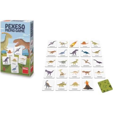 Pexeso Dinosauři 48ks pevných kartiček
