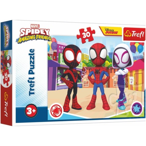 Puzzle Dobrodružství Spideyho a přátel 30 dílků