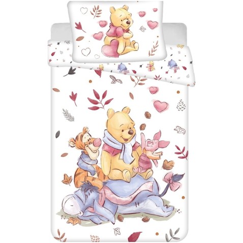 Povlečení do postýlky Medvídek Pú White baby 100x135