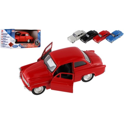 Auto Welly Škoda Octavia 1959 kov/plast 11cm 1:34-39 na volný chod 4 barvy