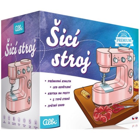 Dětský šicí stroj Albi - růžový