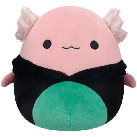 SQUISHMALLOWS Axolotl v kostýmu černé kočky Archie