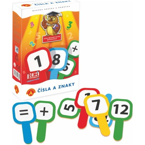 Cedulky - Čísla a znaky naučná