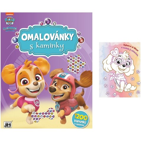 Omalovánky s kamínky Tlapková patrola/Paw patrol A4