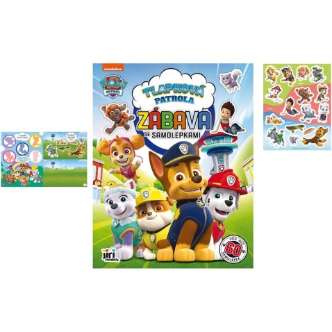 Sešit Zábava se samolepkami Tlapková patrola/Paw patrol A4