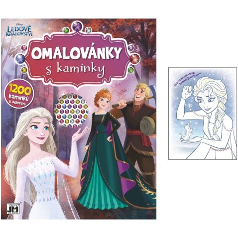 Omalovánky s kamínky Ledové království/Frozen A4