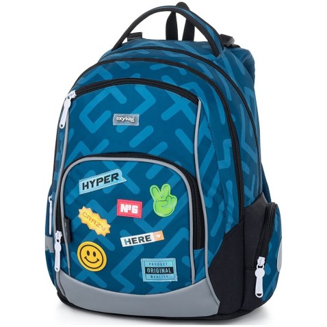 Školní batoh pro kluky OXY GO Stickers