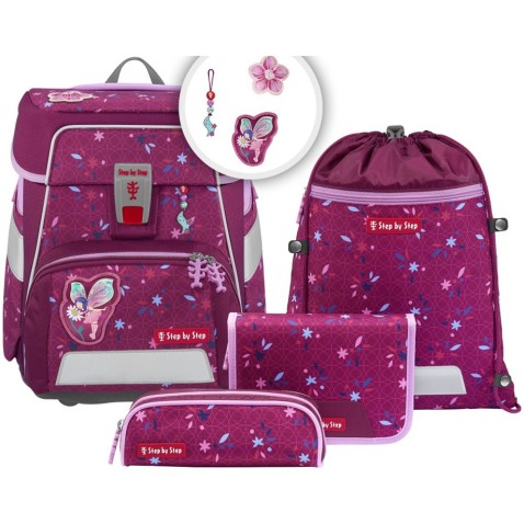 Školní taška pro prvňáčka Step by Step CLOUD - 5dílný set Fairy Freya