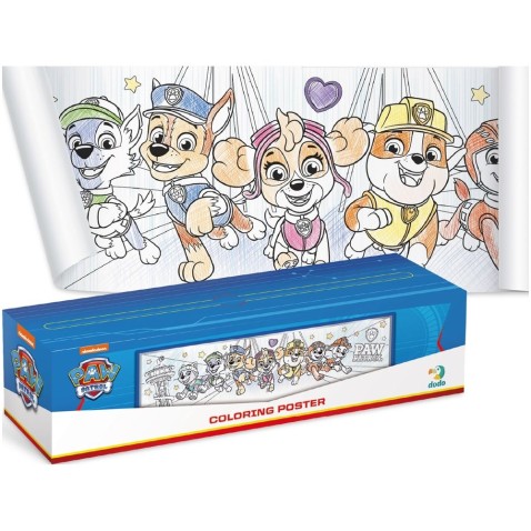 Plakát na vybarvení Tlapková patrola/Paw Patrol