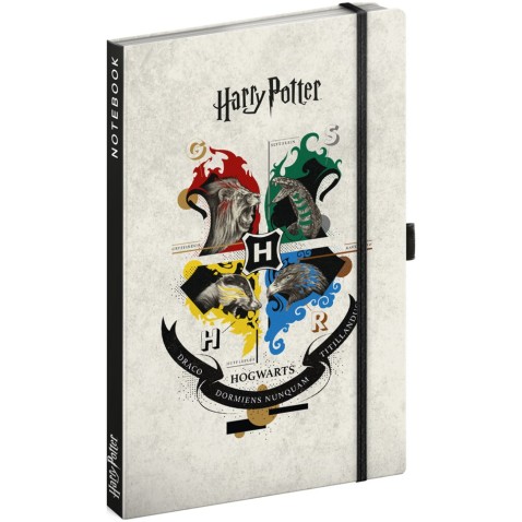 Notes Harry Potter NOTIQUE, linkovaný, 13 x 21 cm