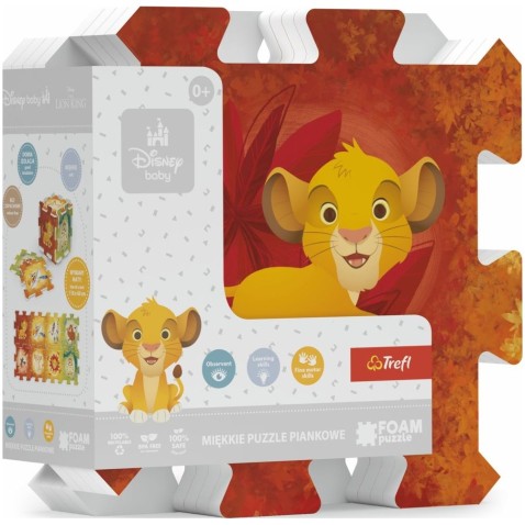 Pěnové puzzle Lví král 8ks 0m+