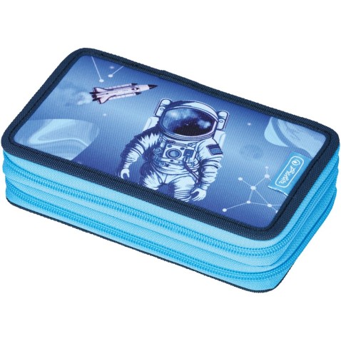 Dvoupatrový penál kosmonaut - vybavený