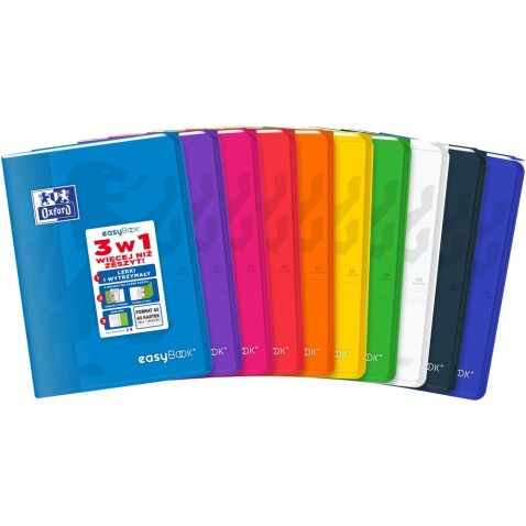 Linkovaný sešit Oxford Easybook 564, mix barev