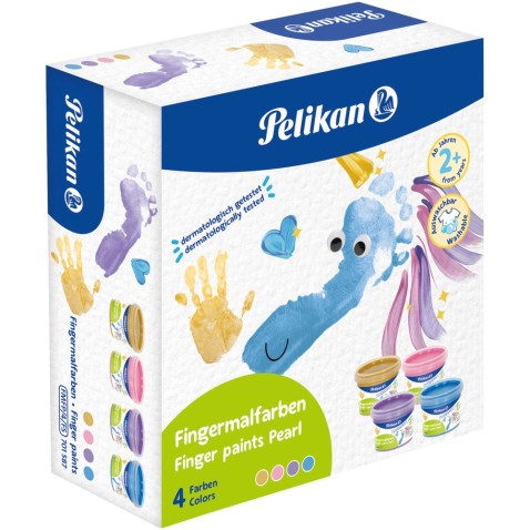 Barvy prstové 4 perleťové barvy