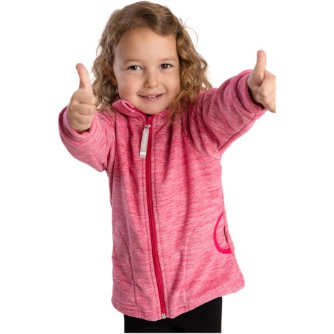 Dětská mikina Bettymode FLEECE MICRO PINK