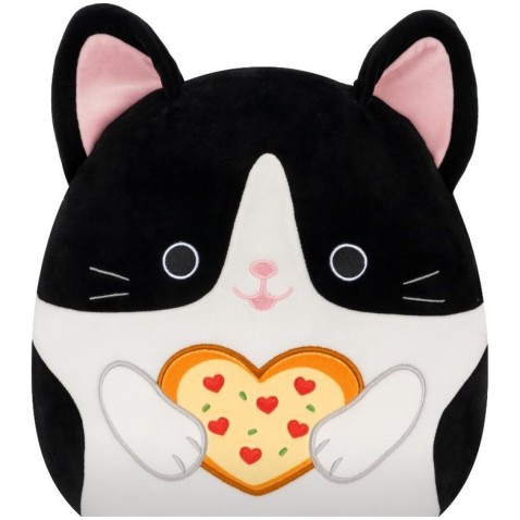 SQUISHMALLOWS kočka Černo bílá - Cicely, 30 cm