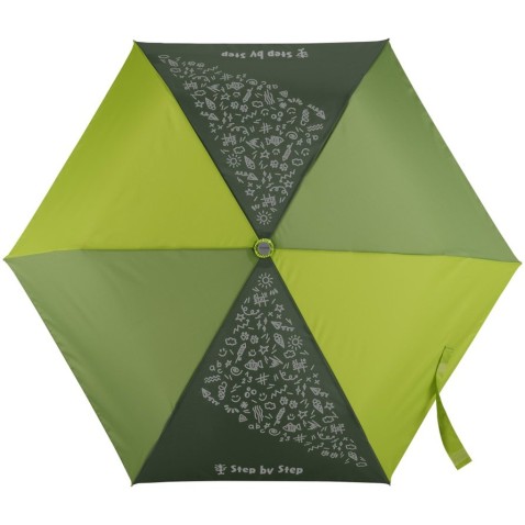 Dětský skládací deštník s magickým efektem, Magic Rain Effect zelený