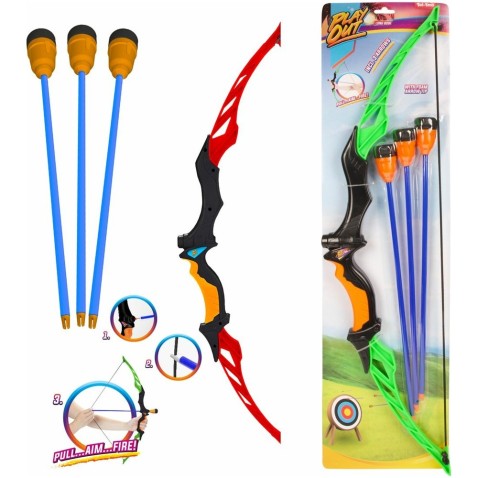 Dětský luk 66cm + 3 šípy