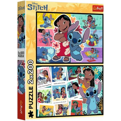 Puzzle 2x200 Šťastný život Stitche