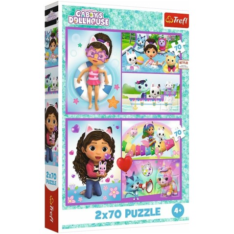 Puzzle 2x70 Zahrajte si s Gabby