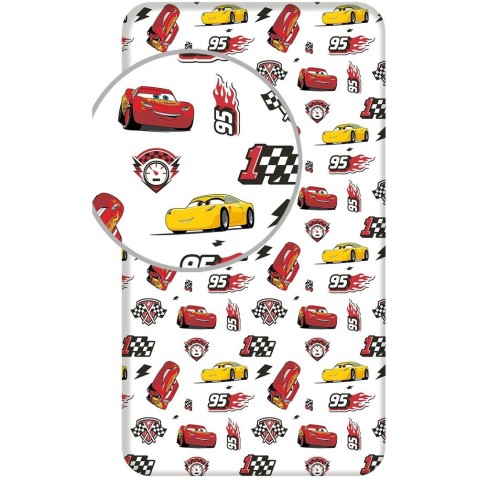 Dětské prostěradlo 90x200 Cars 3 McQueen