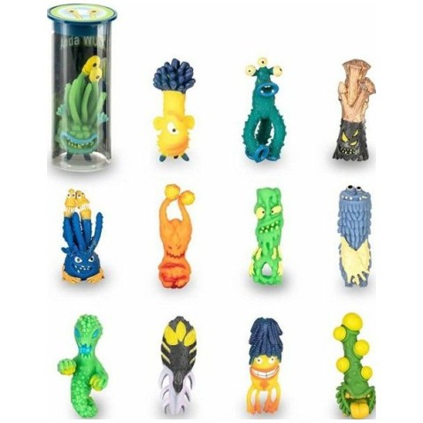 Vesmírná příšera/mimozemšťan silikon 7-9cm mix druhů v tubusu