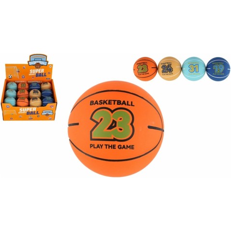 Míček extrémně skákací basketbalový 6cm 4 barvy
