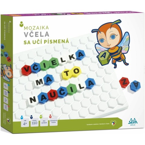 Včela sa učí písmená verze SK mozaika 110ks