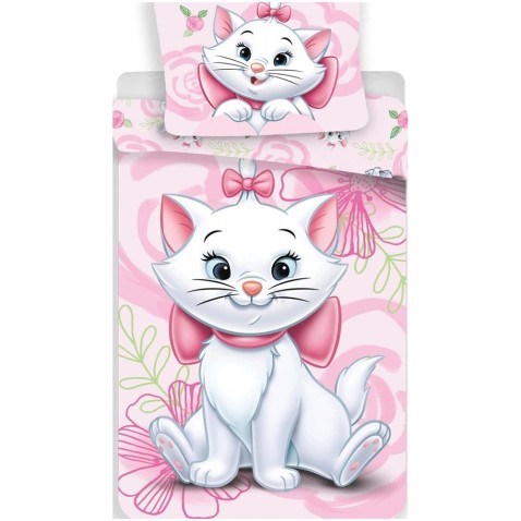 Dětské povlečení 140x200 Marie Cat Pink 03