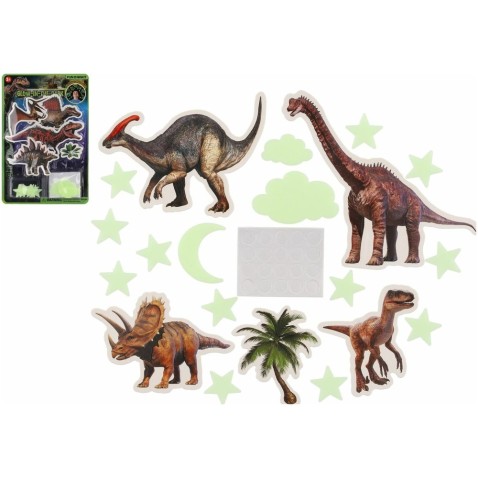 Dinosauři na zeď/strop svítící ve tmě, 2 druhy