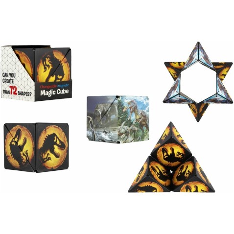 Hlavolam magnetická kostka - dinosaurus