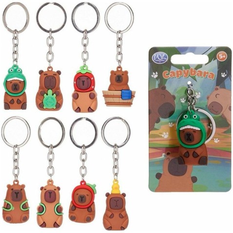 Kapybara přívěsek kov/plast 5-6cm mix druhů