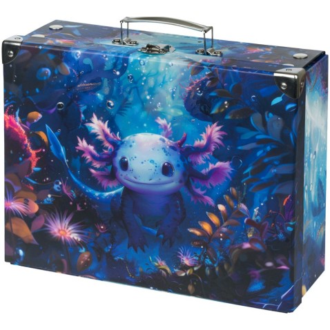 Školní kufřík Baagl Axolotl s kováním