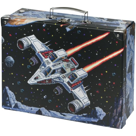 Kufřík na malování Baagl Pixel Space s kováním