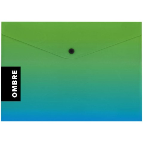 Psaníčko s drukem A5 OMBRE zelená