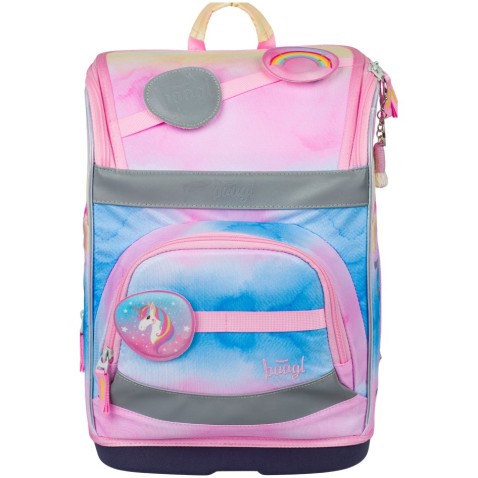 Aktovka pro prvňáčky Baagl Zippy plus Rainbow Unicorn