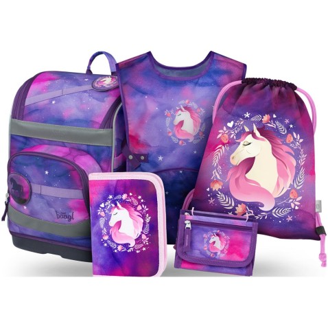 Aktovka Baagl Zippy Plus Kůň set
