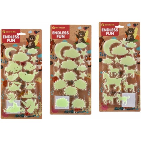 Zvířátka svítící ve tmě, nalepovací