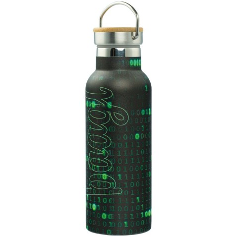 BAAGL Termoláhev s bambusovým víčkem Numbers 500 ml