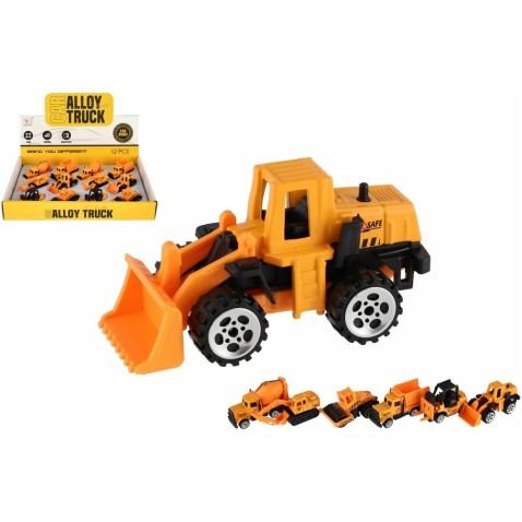 Stavební auto / bagr na volný chod 7 cm, mix druhů