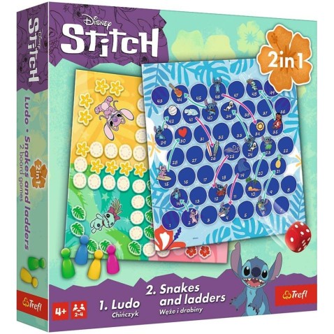 Soubor her 2v1 Člověče, nezlob se, Hadi a žebříky Lilo & Stitch