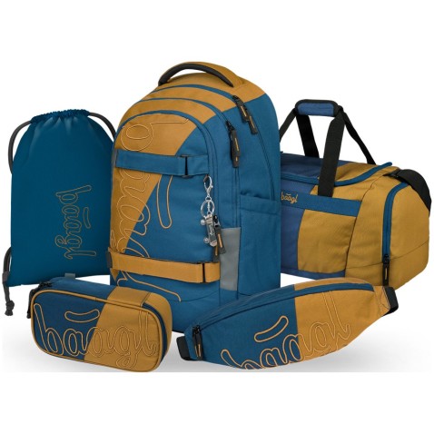 Batoh Baagl Skate max Duo SET: školní batoh, penál, sáček, sportovní taška, ledvinka