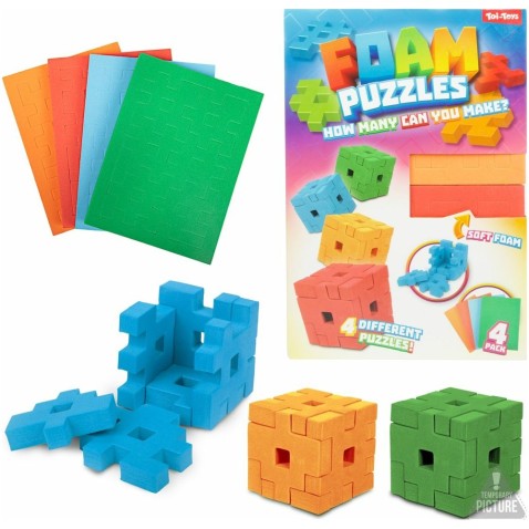 Stavebnice puzzle 3D pěnové kostka