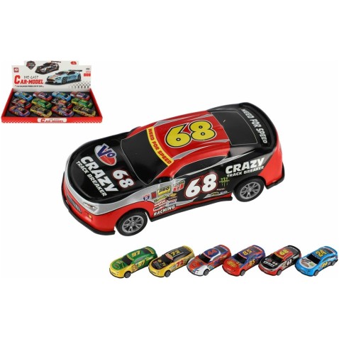 Závodní auto na zpětné natažení 10cm, mix barev