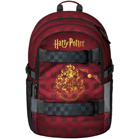 Batoh do školy BAAGL Skate Harry Potter Bradavice vínový