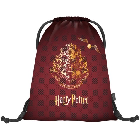 Sáček na cvičky Harry Potter Bradavice vínový