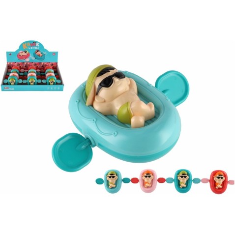 Panáček na lehátku na natažení - hračka do vody