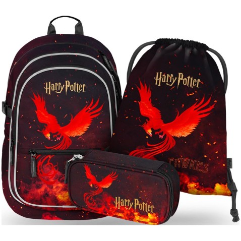 SET Baagl Core Harry Potter Fénix: školní batoh, penál, vak