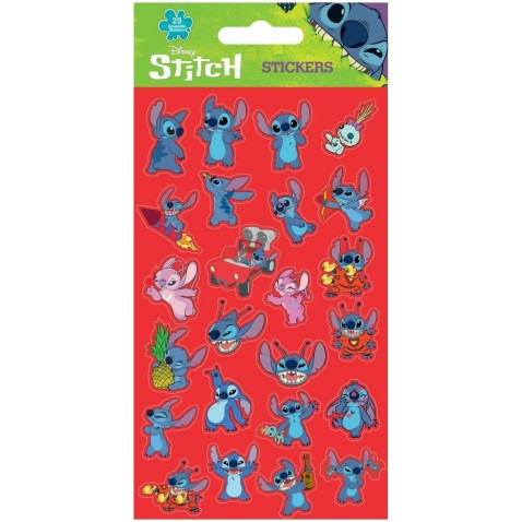 Samolepky Lilo a Stitch červené 25ks
